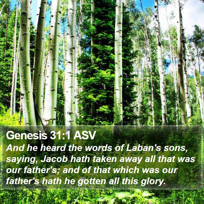 Genesis 31:1 ASV Bible Study