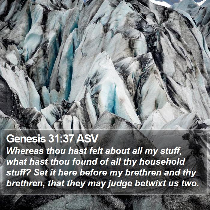 Genesis 31:37 ASV Bible Study