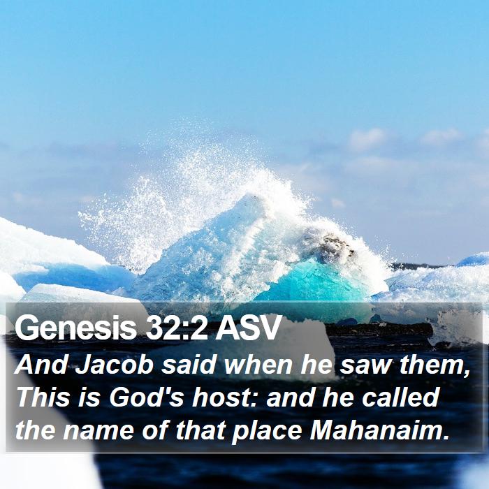 Genesis 32:2 ASV Bible Study