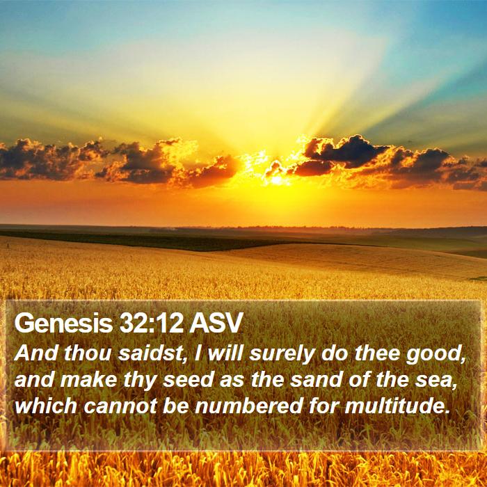 Genesis 32:12 ASV Bible Study