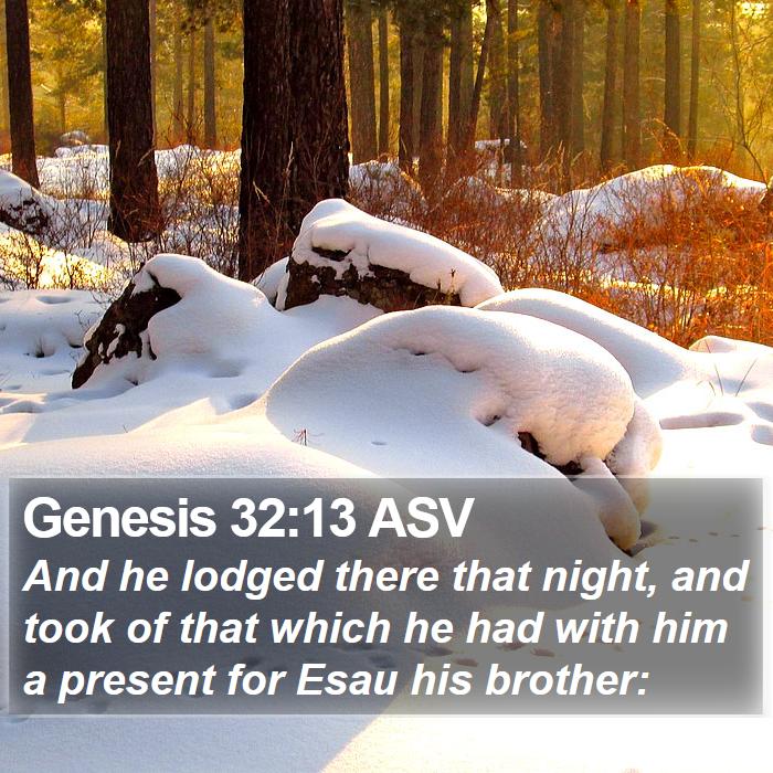 Genesis 32:13 ASV Bible Study