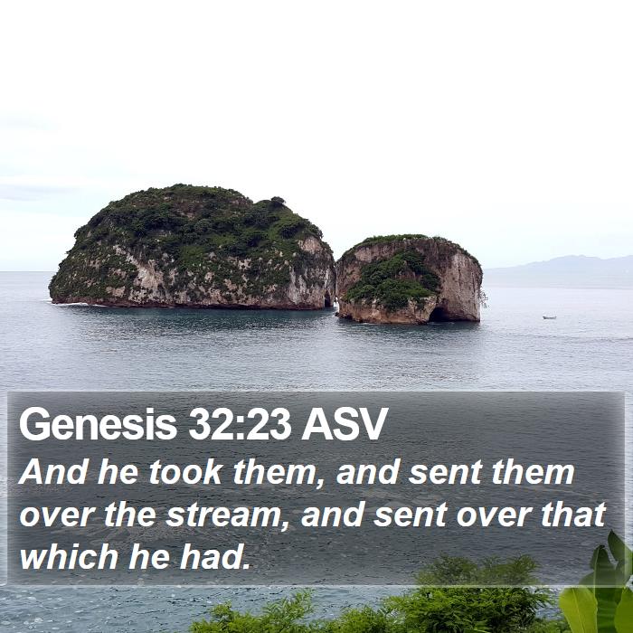 Genesis 32:23 ASV Bible Study