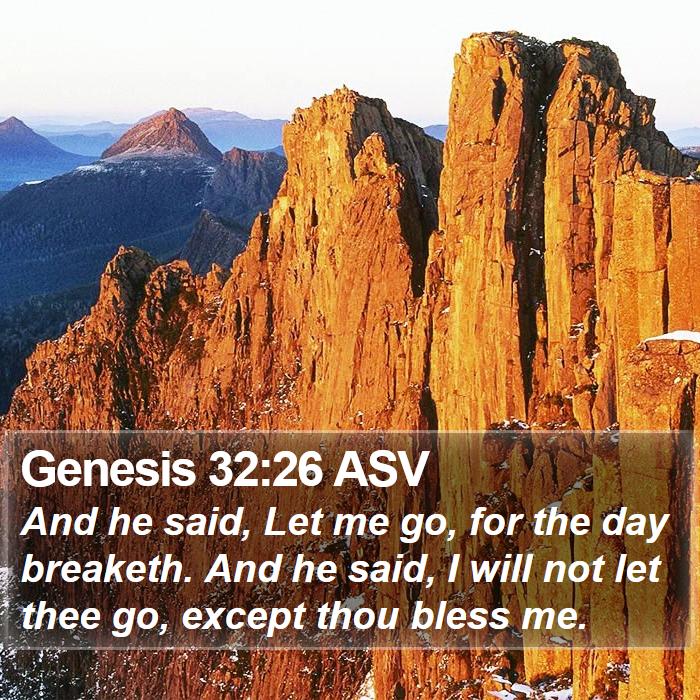 Genesis 32:26 ASV Bible Study