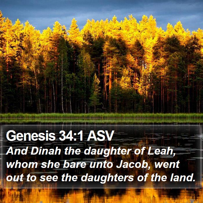 Genesis 34:1 ASV Bible Study