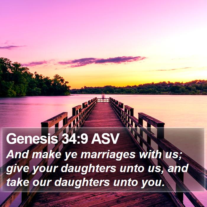 Genesis 34:9 ASV Bible Study