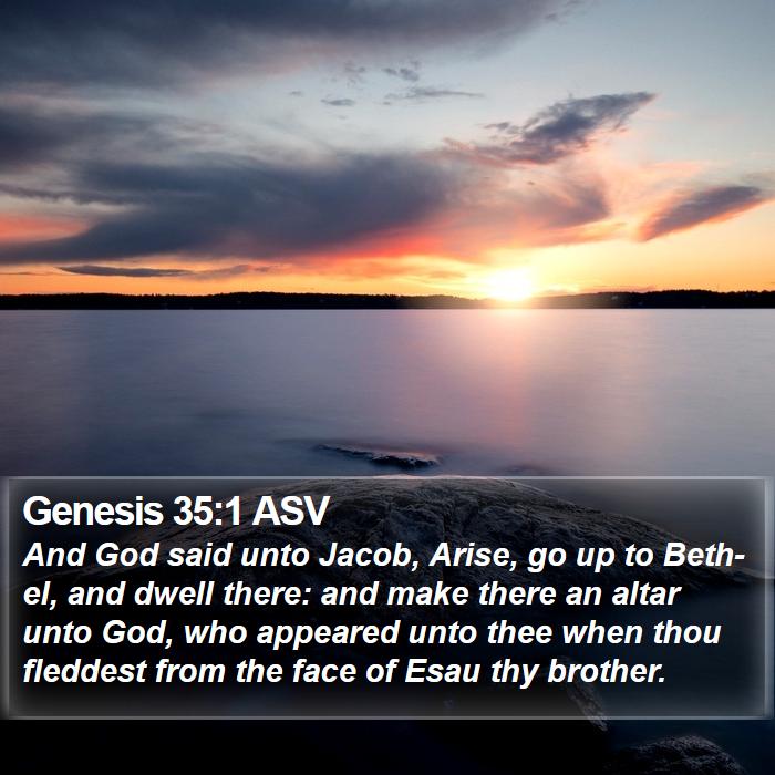 Genesis 35:1 ASV Bible Study