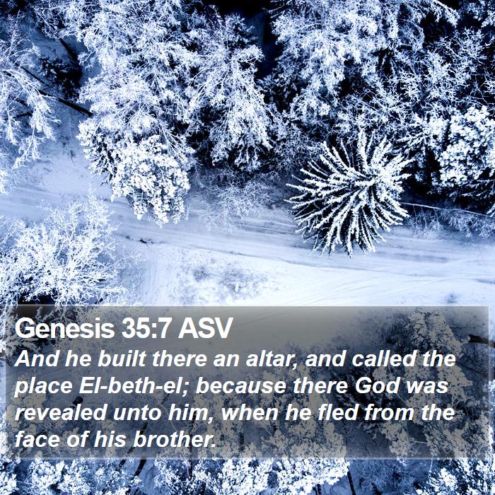 Genesis 35:7 ASV Bible Study