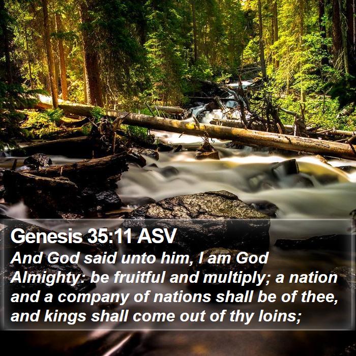 Genesis 35:11 ASV Bible Study