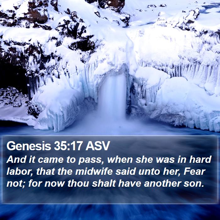 Genesis 35:17 ASV Bible Study