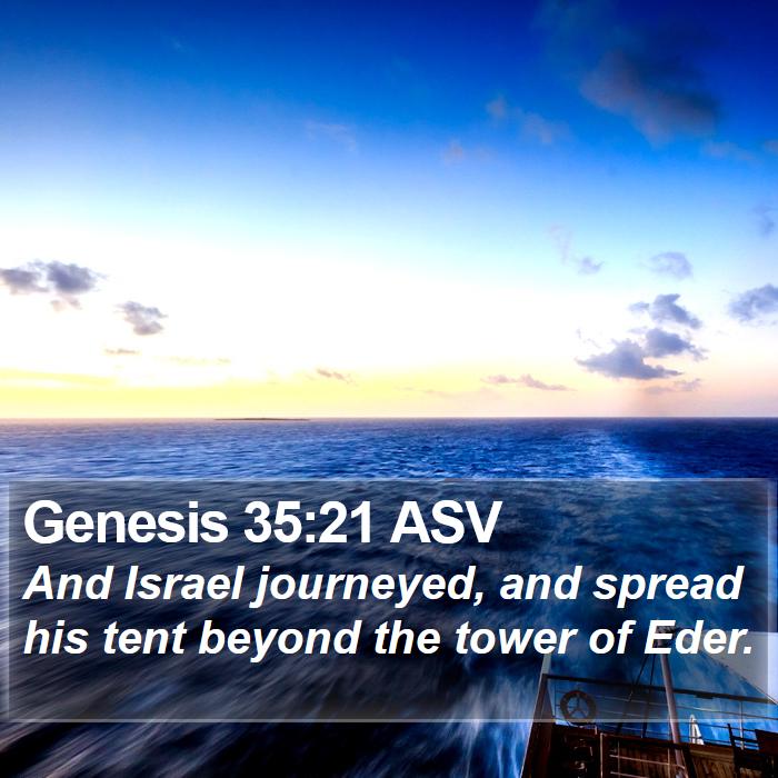 Genesis 35:21 ASV Bible Study