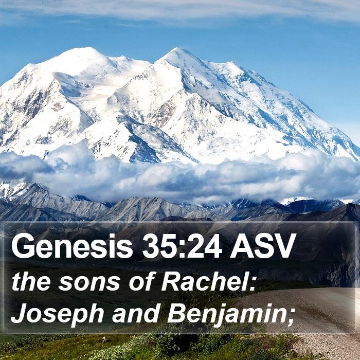 Genesis 35:24 ASV Bible Study