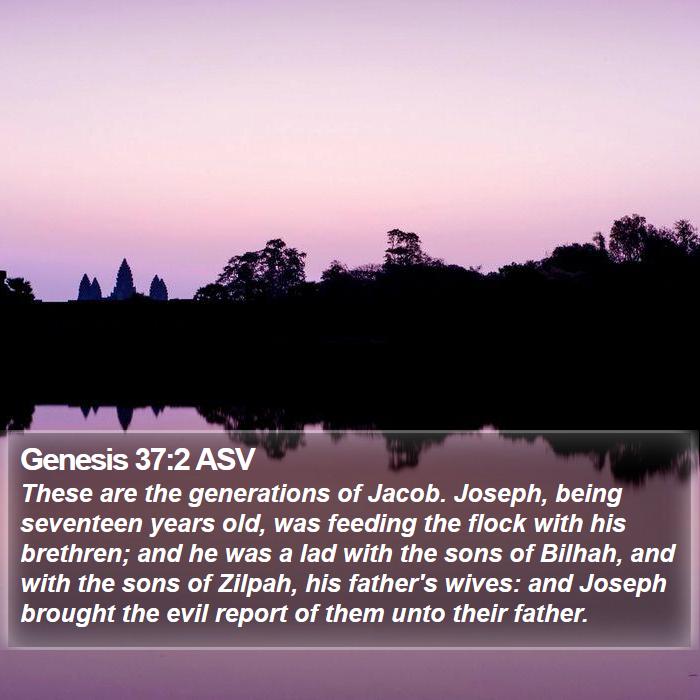 Genesis 37:2 ASV Bible Study