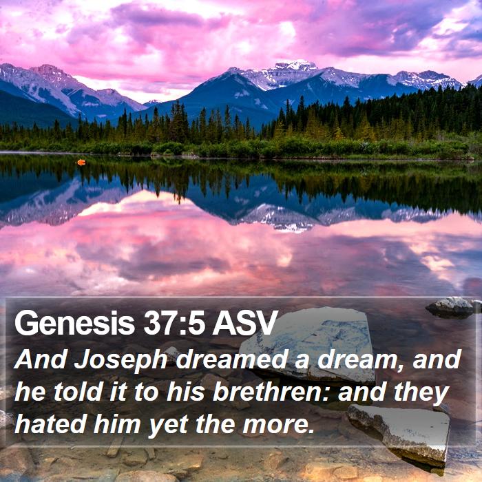 Genesis 37:5 ASV Bible Study