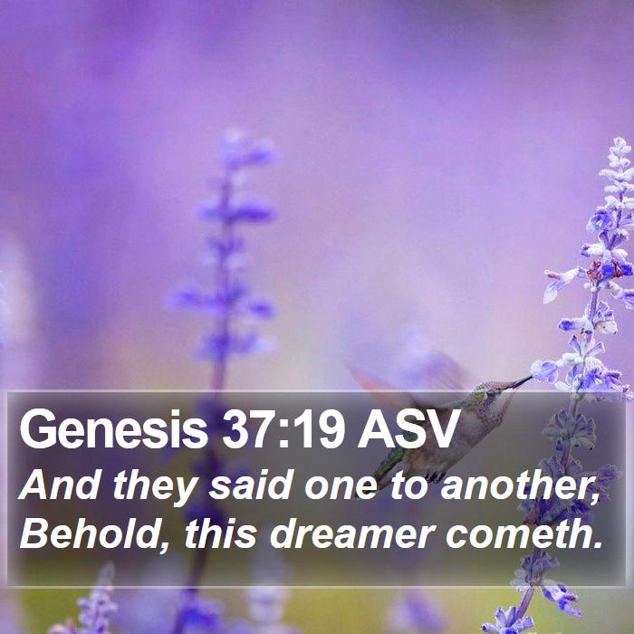 Genesis 37:19 ASV Bible Study