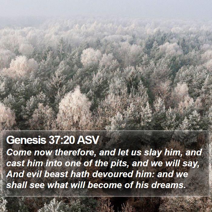 Genesis 37:20 ASV Bible Study