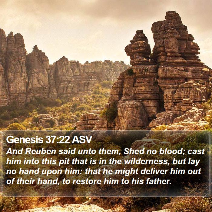 Genesis 37:22 ASV Bible Study