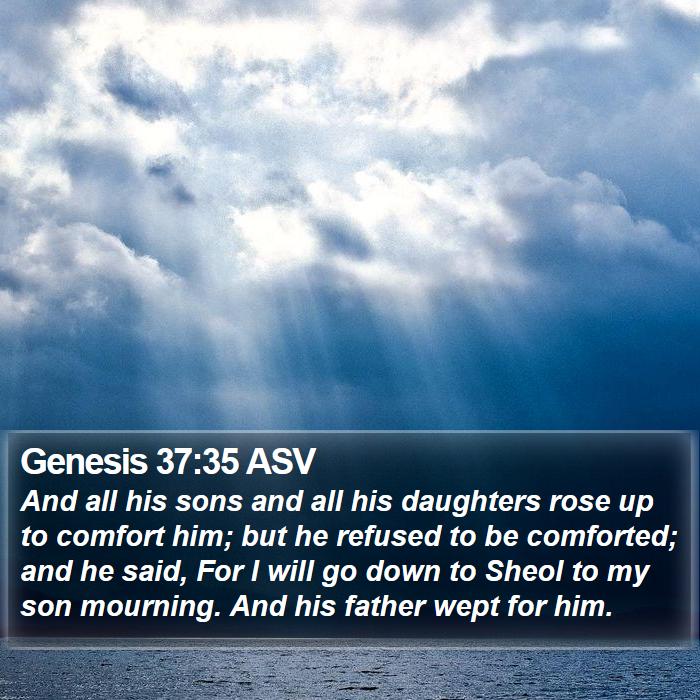 Genesis 37:35 ASV Bible Study