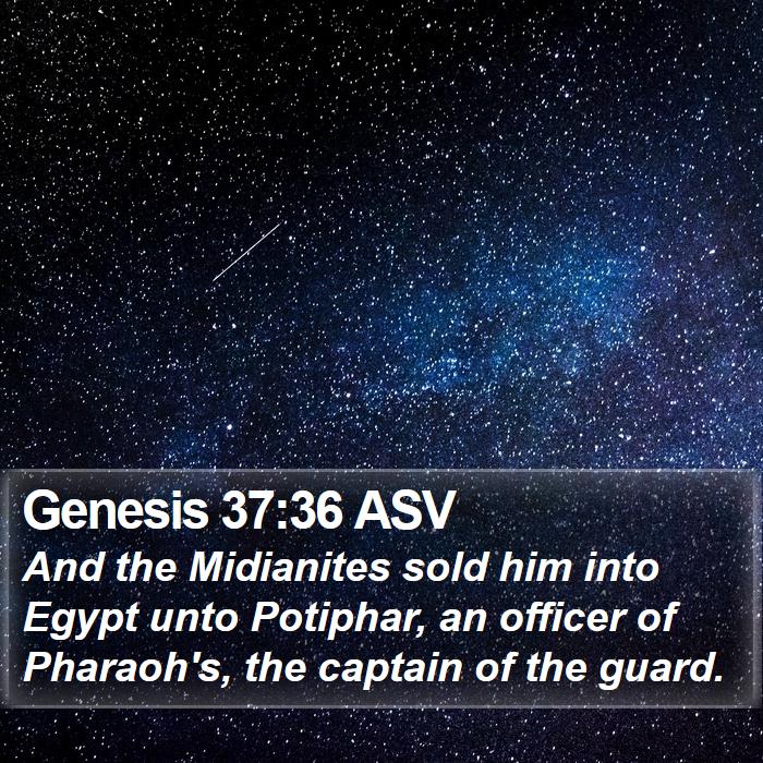 Genesis 37:36 ASV Bible Study