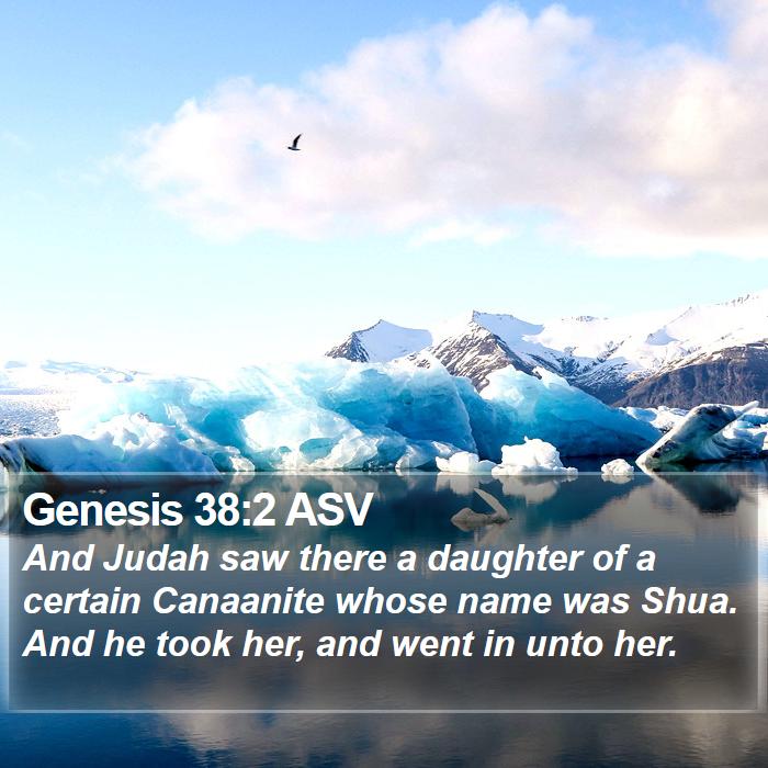 Genesis 38:2 ASV Bible Study