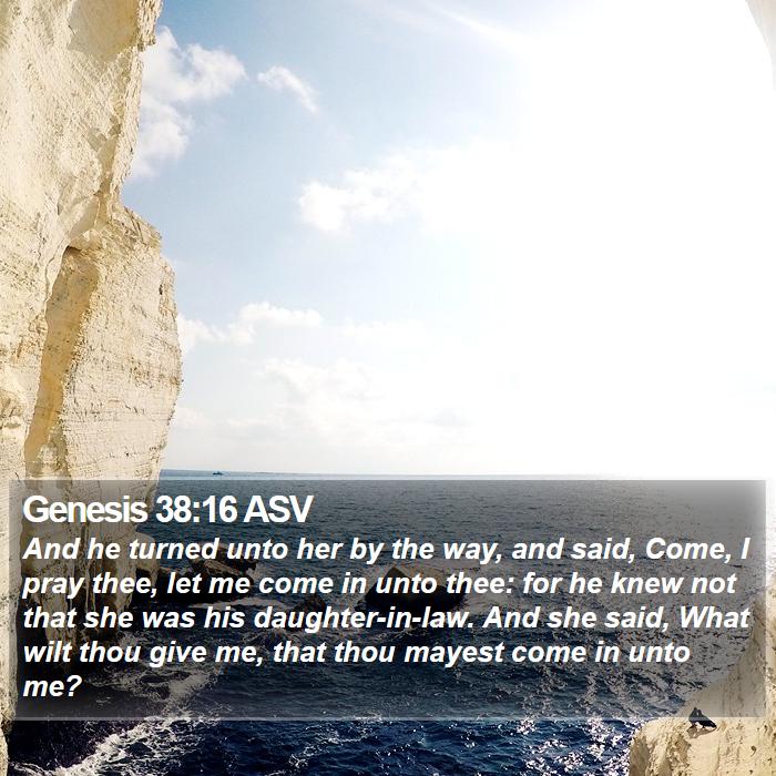 Genesis 38:16 ASV Bible Study