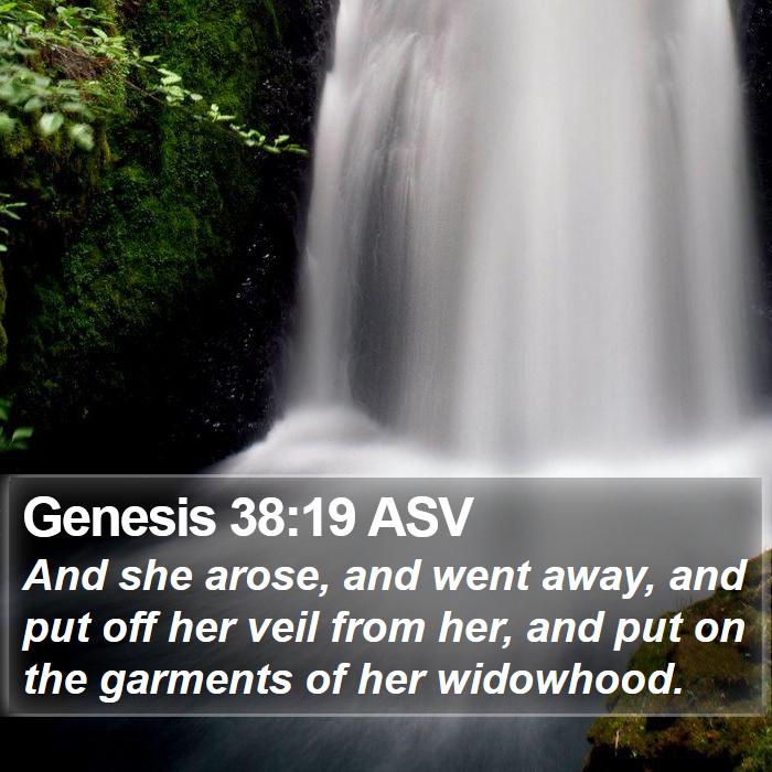 Genesis 38:19 ASV Bible Study