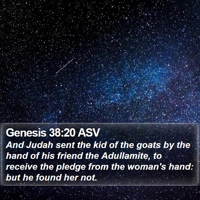 Genesis 38:20 ASV Bible Study