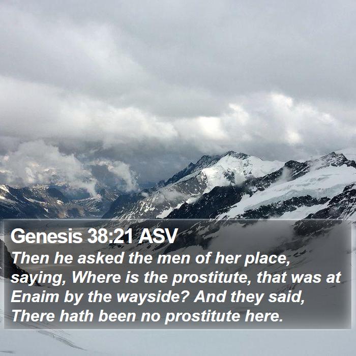 Genesis 38:21 ASV Bible Study