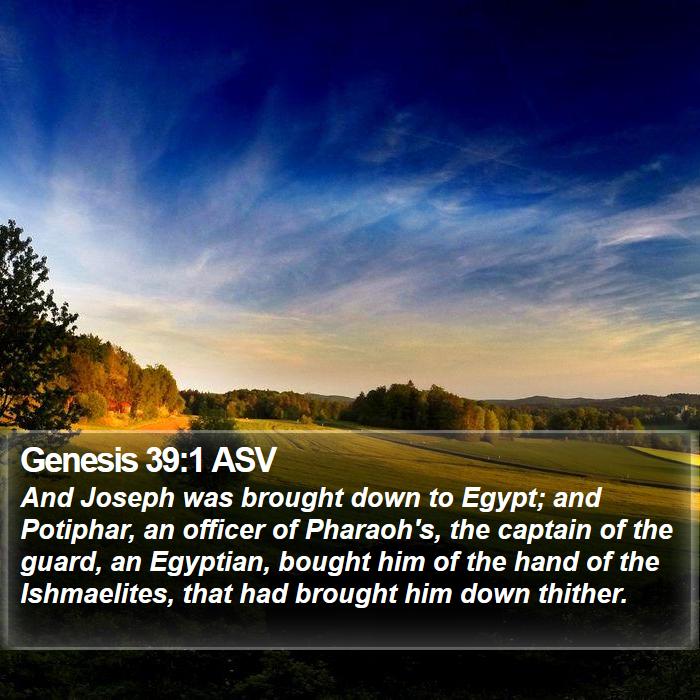 Genesis 39:1 ASV Bible Study