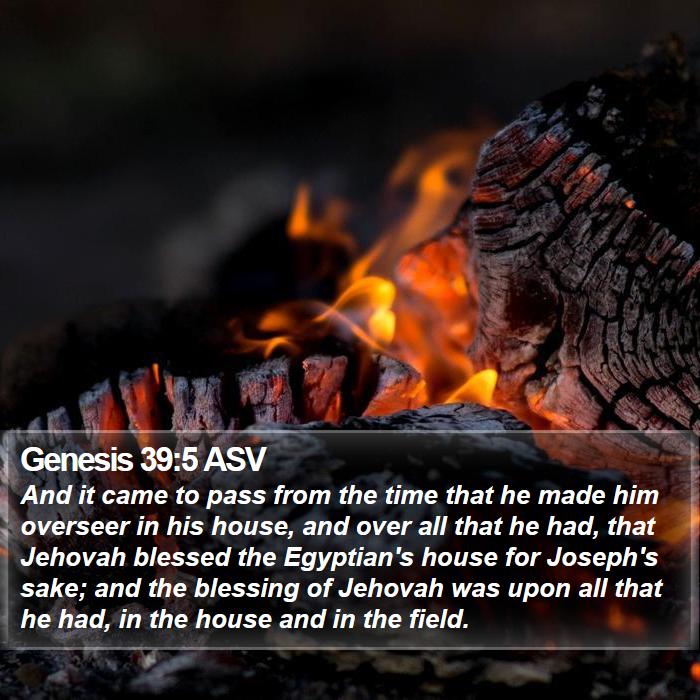 Genesis 39:5 ASV Bible Study