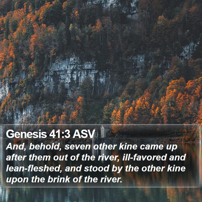 Genesis 41:3 ASV Bible Study