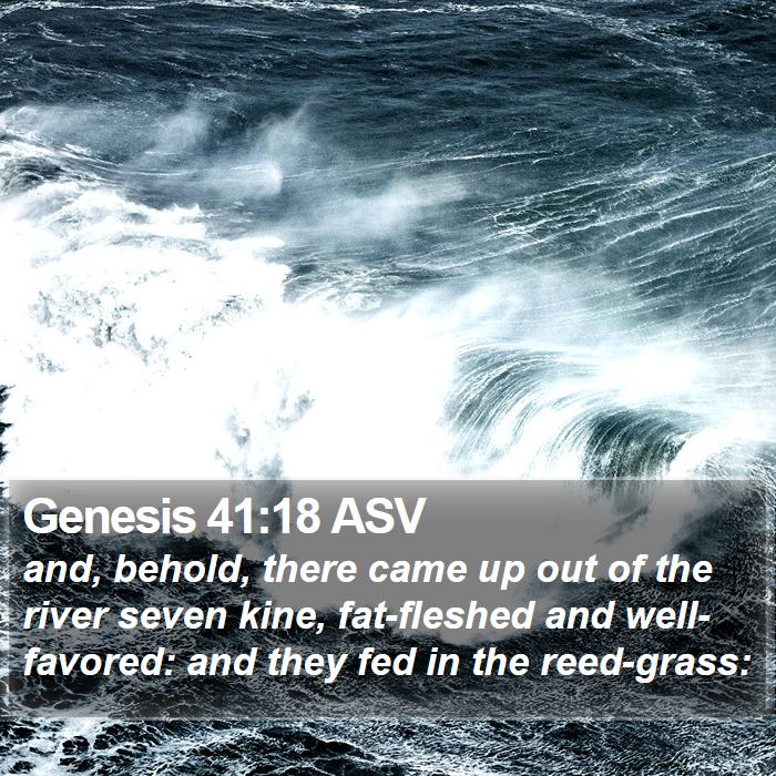 Genesis 41:18 ASV Bible Study