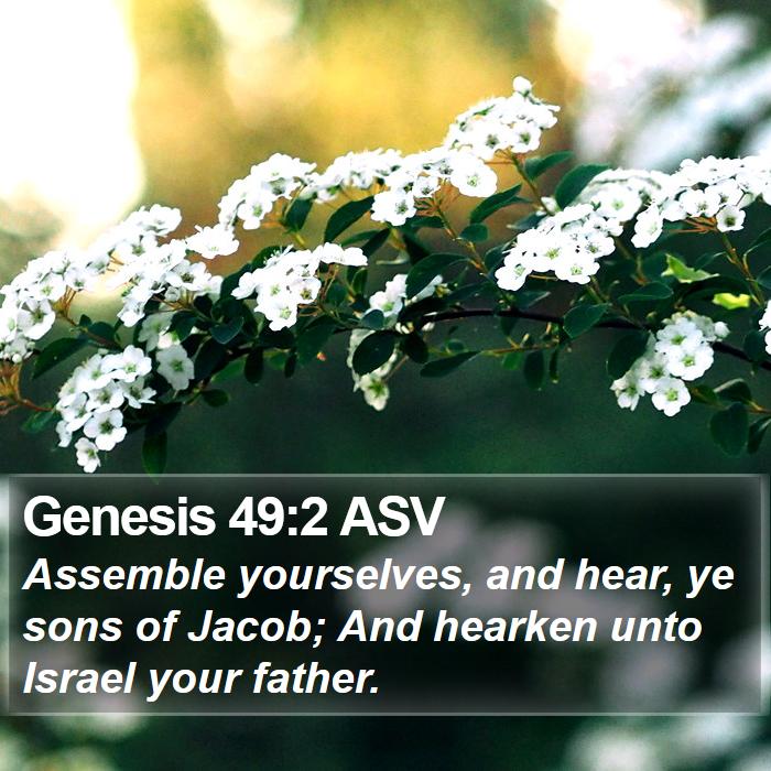 Genesis 49:2 ASV Bible Study