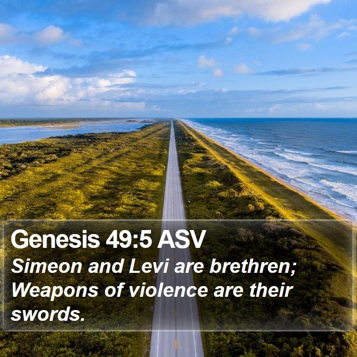 Genesis 49:5 ASV Bible Study