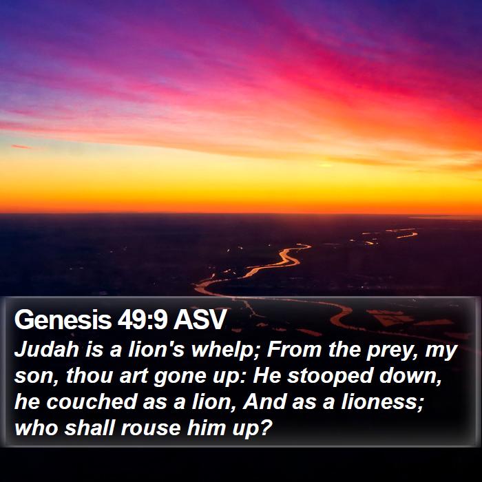 Genesis 49:9 ASV Bible Study