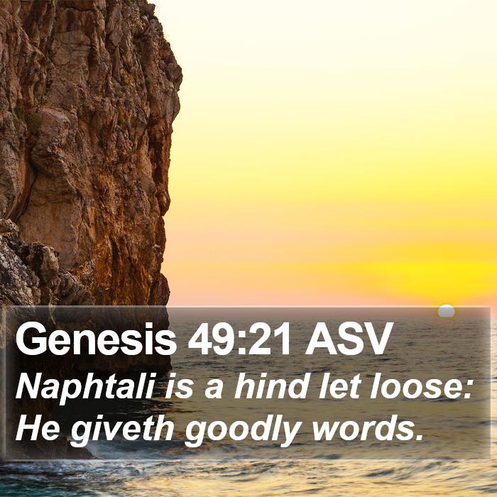 Genesis 49:21 ASV Bible Study