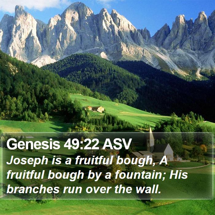 Genesis 49:22 ASV Bible Study