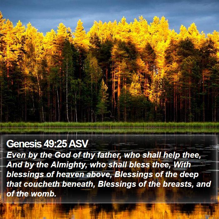 Genesis 49:25 ASV Bible Study