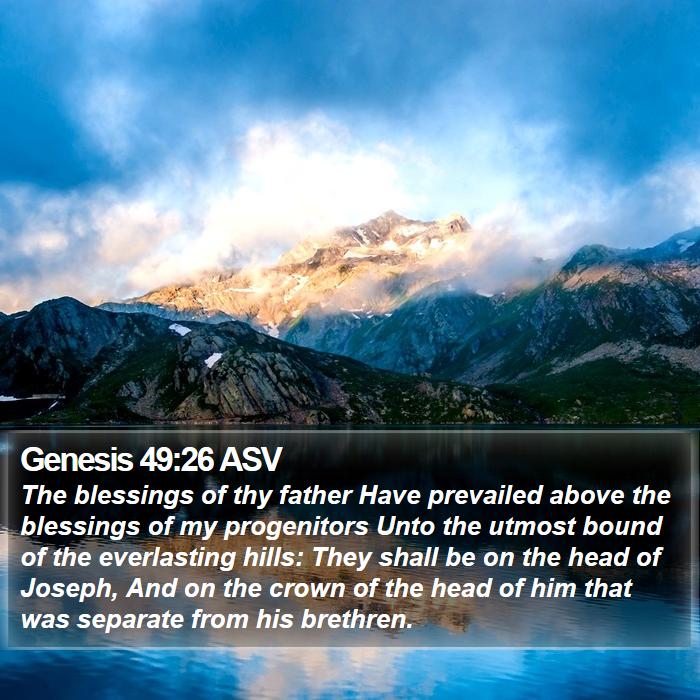 Genesis 49:26 ASV Bible Study