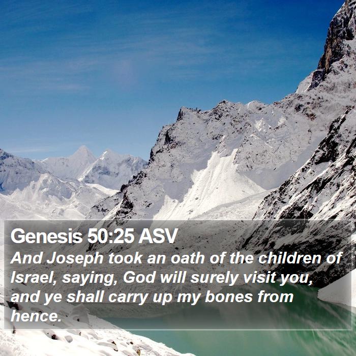 Genesis 50:25 ASV Bible Study