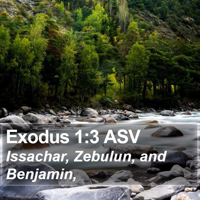 Exodus 1:3 ASV Bible Study