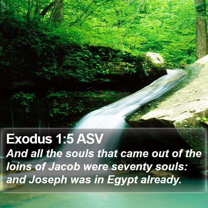 Exodus 1:5 ASV Bible Study