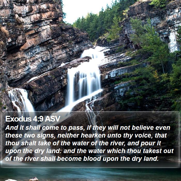 Exodus 4:9 ASV Bible Study