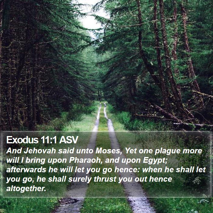 Exodus 11:1 ASV Bible Study