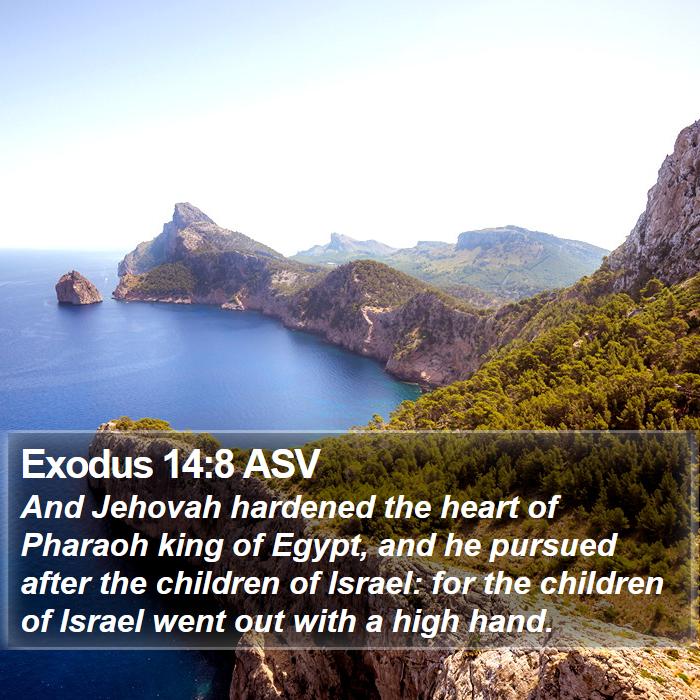 Exodus 14:8 ASV Bible Study