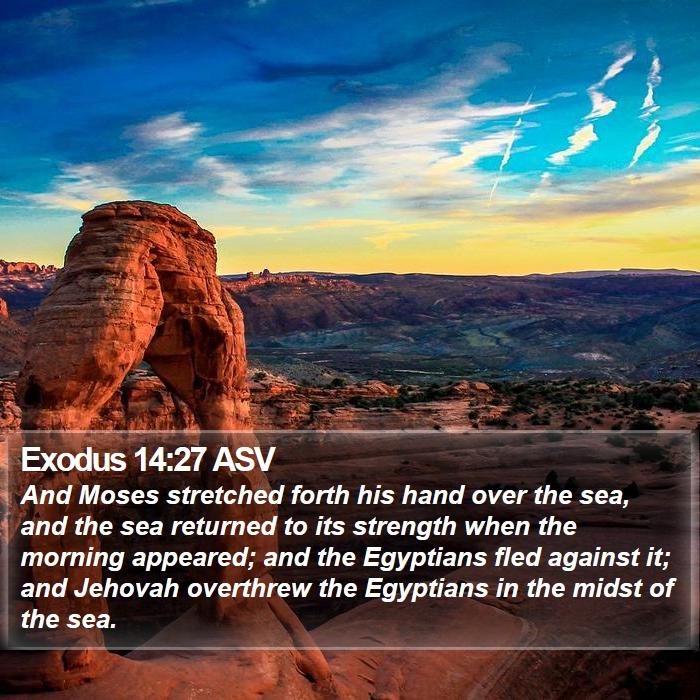 Exodus 14:27 ASV Bible Study