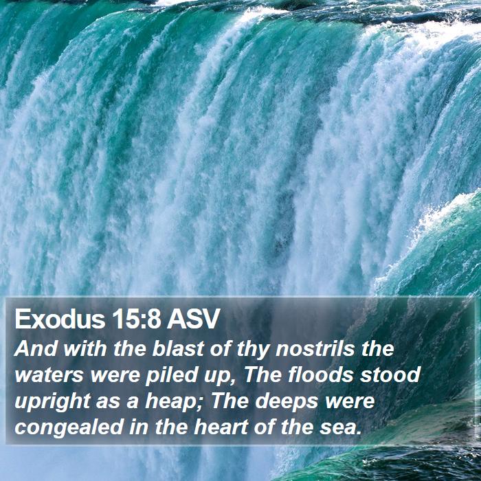 Exodus 15:8 ASV Bible Study