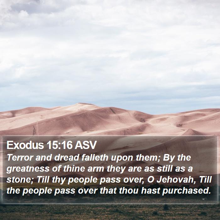 Exodus 15:16 ASV Bible Study