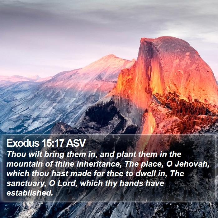 Exodus 15:17 ASV Bible Study