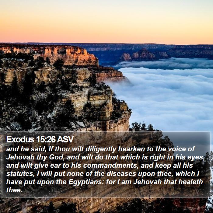 Exodus 15:26 ASV Bible Study