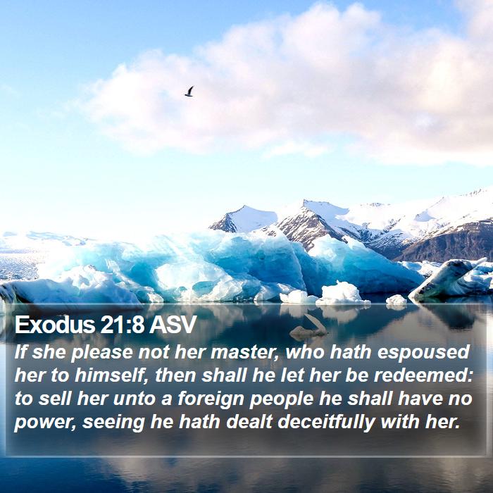 Exodus 21:8 ASV Bible Study